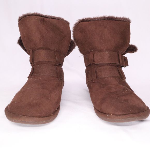 Steve Madden p-maple faux fur lined buckle boot slip on Size 8 - Picture 3 of 9